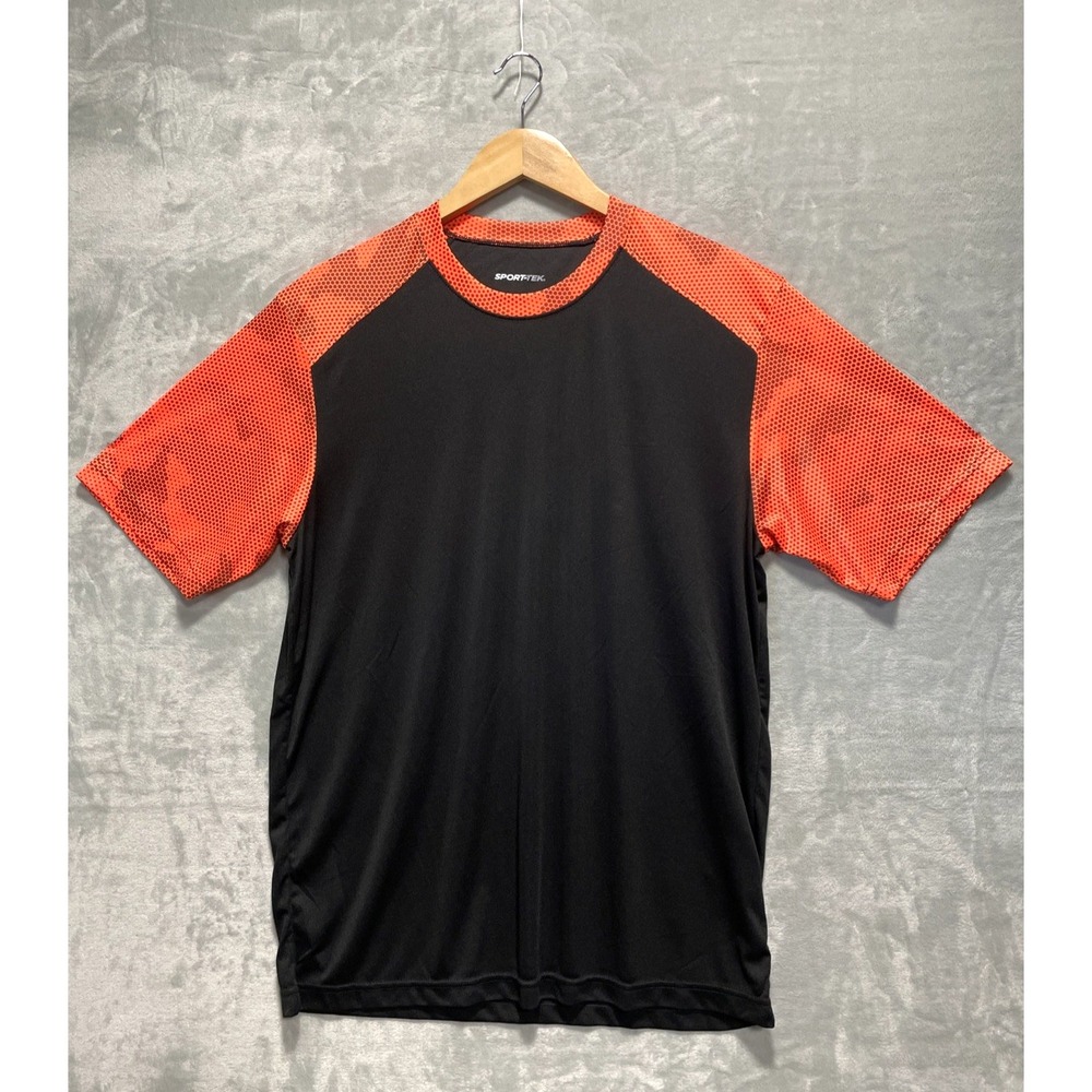 Sport-Tek Mens Dry Fit CamoHex Moisture Wicking Colorblock T-Shirt L-ST371